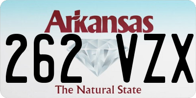 AR license plate 262VZX
