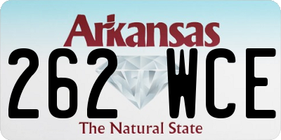 AR license plate 262WCE