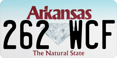 AR license plate 262WCF