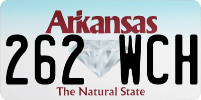 AR license plate 262WCH