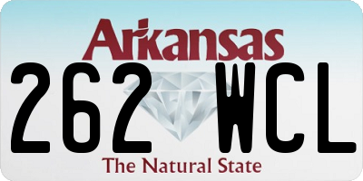 AR license plate 262WCL