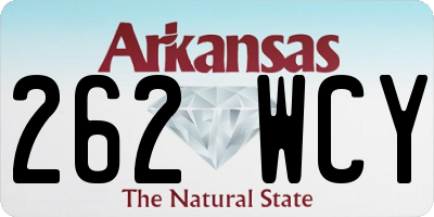 AR license plate 262WCY