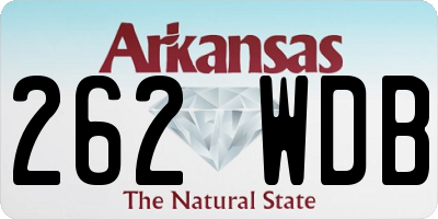AR license plate 262WDB