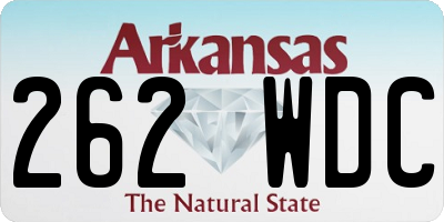AR license plate 262WDC