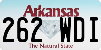 AR license plate 262WDI