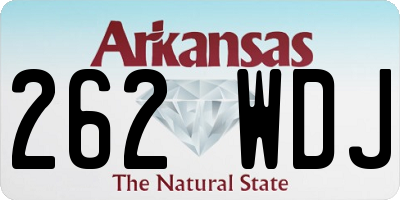 AR license plate 262WDJ