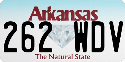 AR license plate 262WDV