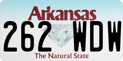 AR license plate 262WDW
