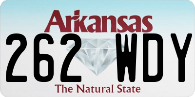 AR license plate 262WDY