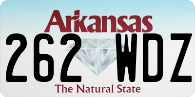 AR license plate 262WDZ