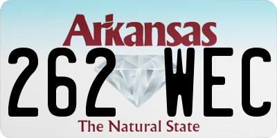 AR license plate 262WEC