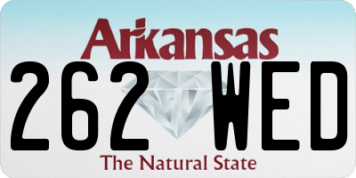 AR license plate 262WED