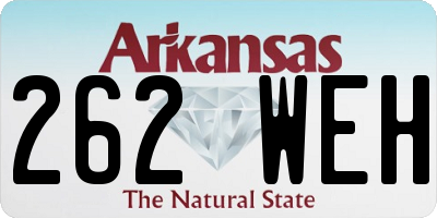 AR license plate 262WEH