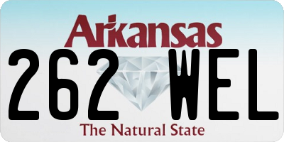 AR license plate 262WEL