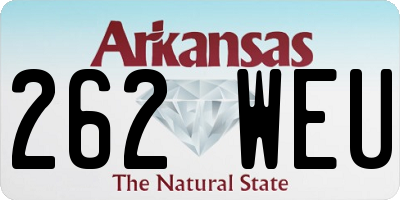 AR license plate 262WEU