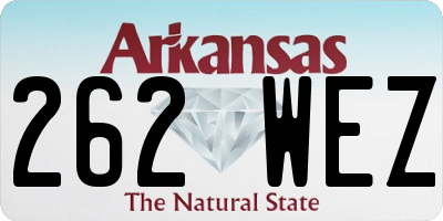 AR license plate 262WEZ