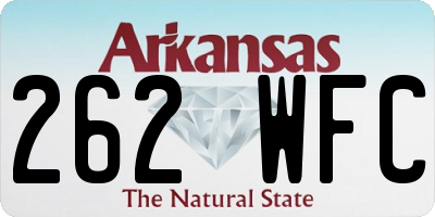 AR license plate 262WFC