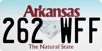 AR license plate 262WFF