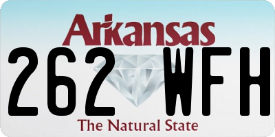 AR license plate 262WFH
