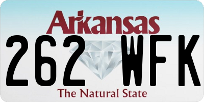 AR license plate 262WFK