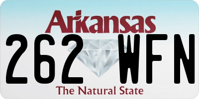 AR license plate 262WFN
