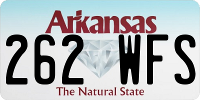 AR license plate 262WFS