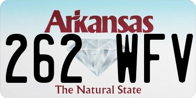 AR license plate 262WFV