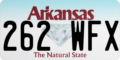 AR license plate 262WFX