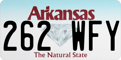 AR license plate 262WFY