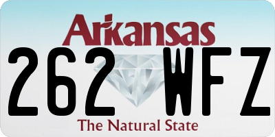 AR license plate 262WFZ