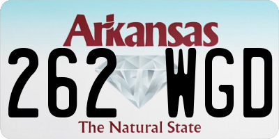 AR license plate 262WGD