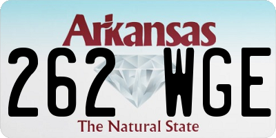AR license plate 262WGE