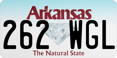 AR license plate 262WGL