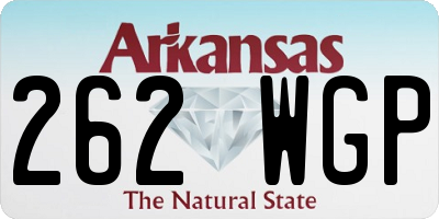AR license plate 262WGP