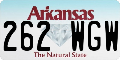 AR license plate 262WGW