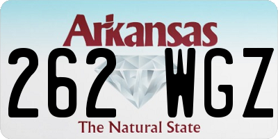 AR license plate 262WGZ