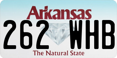 AR license plate 262WHB