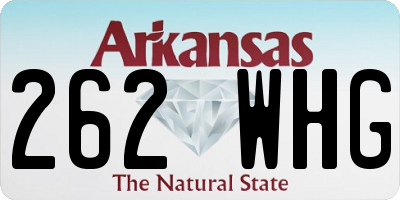 AR license plate 262WHG