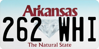 AR license plate 262WHI