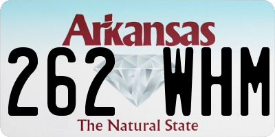 AR license plate 262WHM