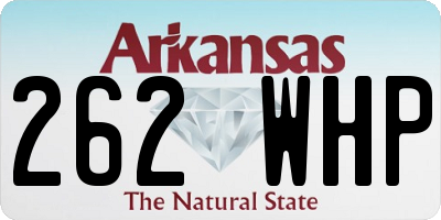 AR license plate 262WHP