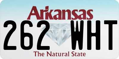 AR license plate 262WHT