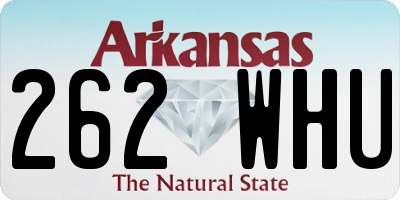 AR license plate 262WHU