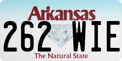 AR license plate 262WIE