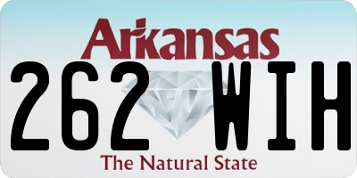 AR license plate 262WIH