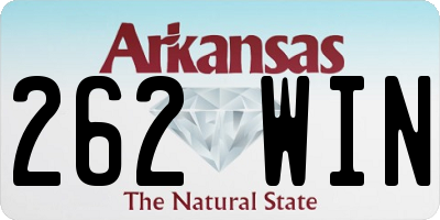 AR license plate 262WIN