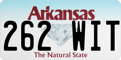 AR license plate 262WIT