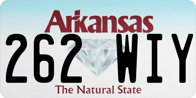 AR license plate 262WIY