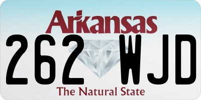 AR license plate 262WJD