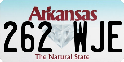AR license plate 262WJE